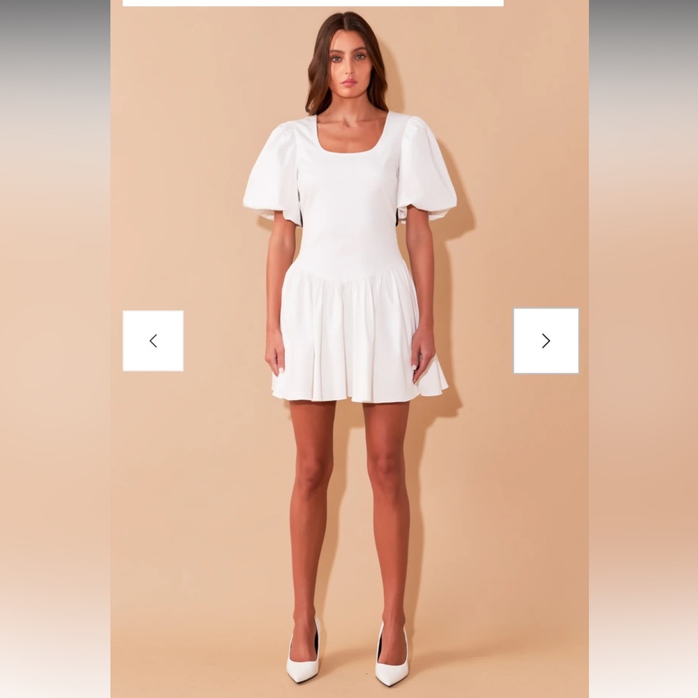 endless rose Contrast Bow Low Back Mini Dress